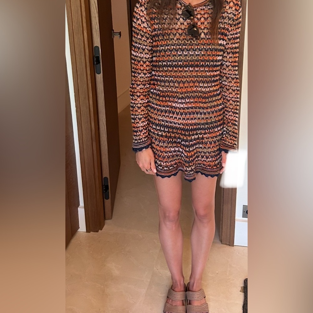Missoni crochet mini dress